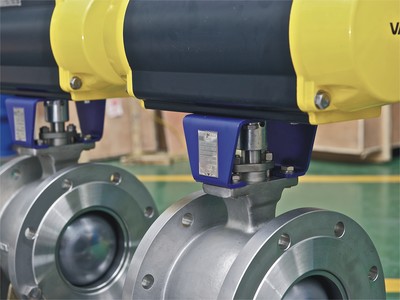 Vatac Pneumatic Segment Ball Valves Ready for shipment